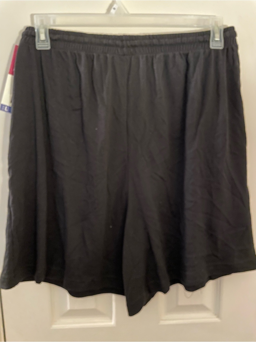 Women’s Black A-Line Elastic Waist Maternity Shorts w/pockets NWT